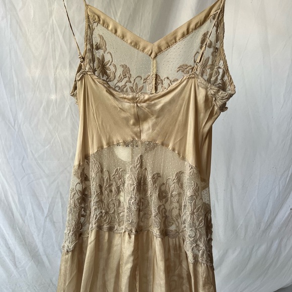 Johnny Was Biya Silk Cream Lace Maxi Dress - Picture 7 of 10